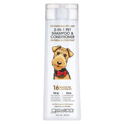 Giovanni 2-in-1 Pet Shampoo and Conditioner Professional Pet Care 473ml
