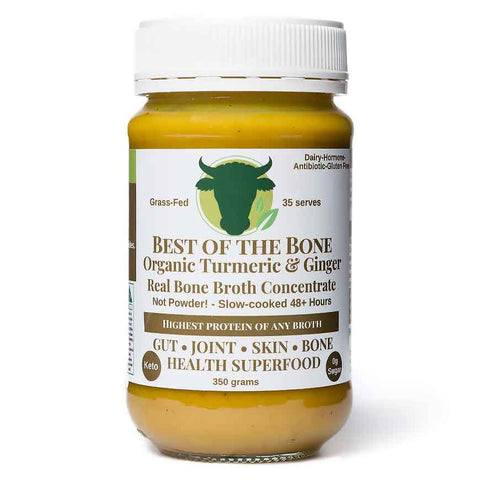 Best Of The Bone Beef Bone Broth Concentrate Turmeric Ginger Black Pepper 390g