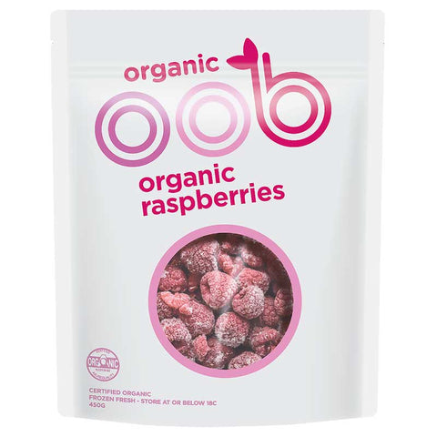 OOB Organic Frozen Raspberries 500g