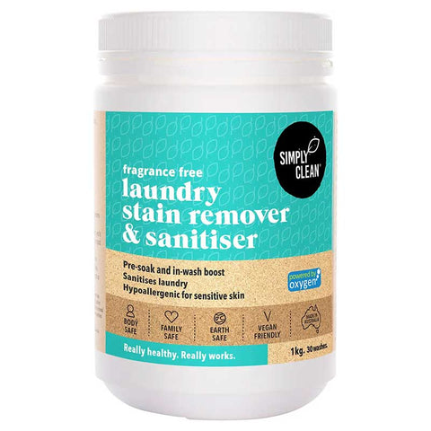 Simply Clean Laundry Stain Remover and Soaker - Fragrance Free 1kg