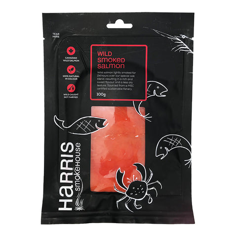 Harris Smokehouse Wild Canadian Smoked Salmon 100g
