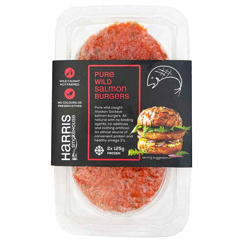 Harris Smokehouse Pure Wild Salmon Burgers 250g