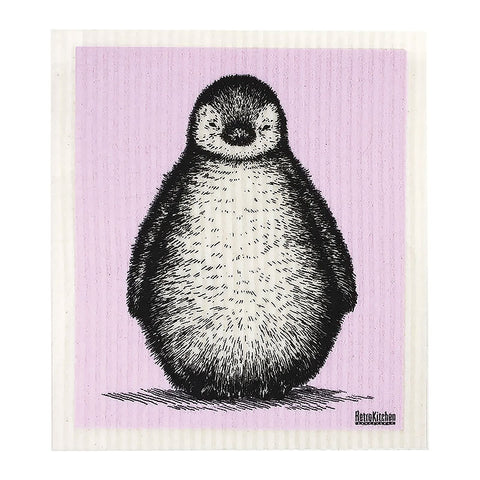 RetroKitchen 100% Compostable Sponge Cloth - Penguin 1 cloth
