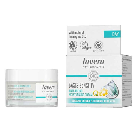 Lavera Basis Sensitiv Anti-Ageing Moisturising Day Cream Q10 50ml