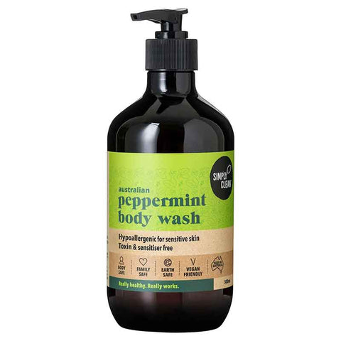 Simply Clean Body Wash Peppermint 500ml