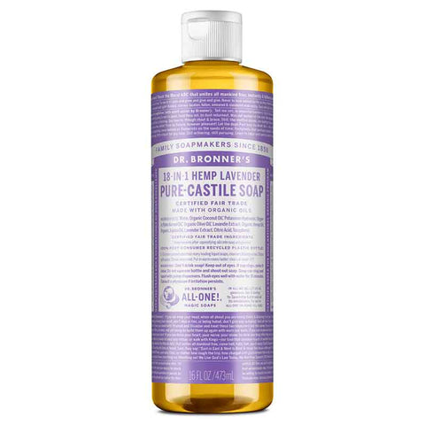 Dr Bronner's Pure Castile Liquid Soap Lavender 473ml
