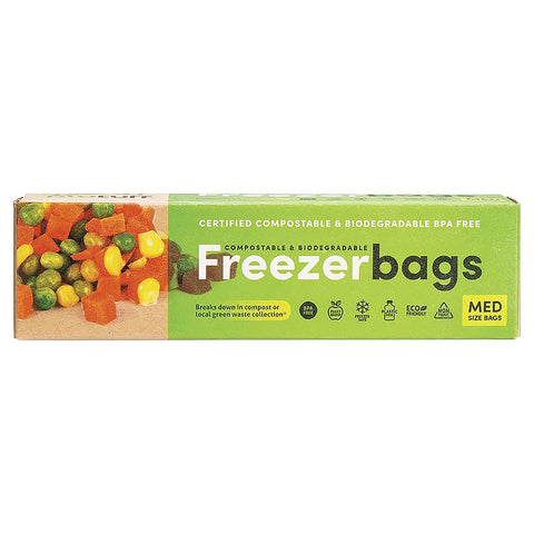 BioTuff Compostable Freezer Bags Medium Bags 4L 25pk