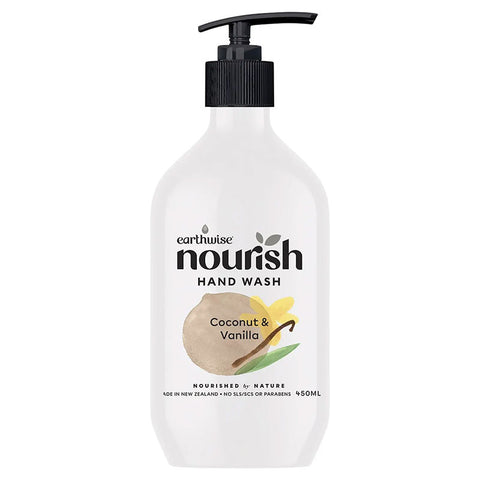 Earthwise Nourish Hand Wash Coconut and Vanilla 450ml