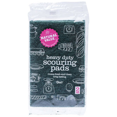 Natural Value Heavy Duty Scouring Pad 2 pack