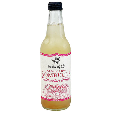 Herbs of Life Organic Kombucha Watermelon and Mint 330ml