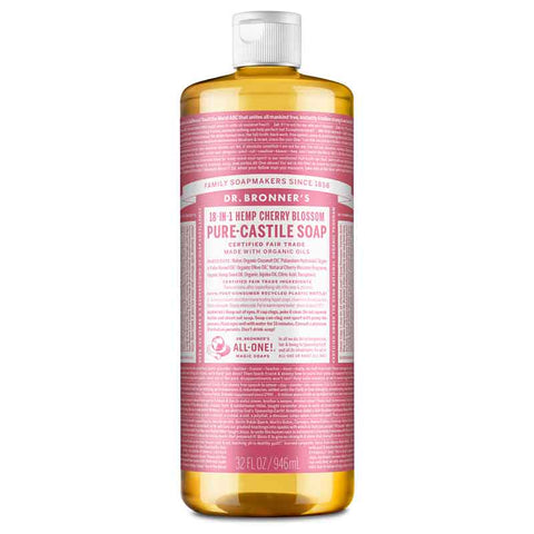 Dr Bronner's Pure Castile Soap Liquid Cherry Blossom 946ml
