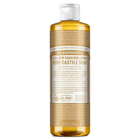 Dr Bronner's Pure Castile Liquid Soap Sandalwood Jasmine 473ml